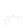 Table KILLARNEY extensible 160 / 207 cm TMST142