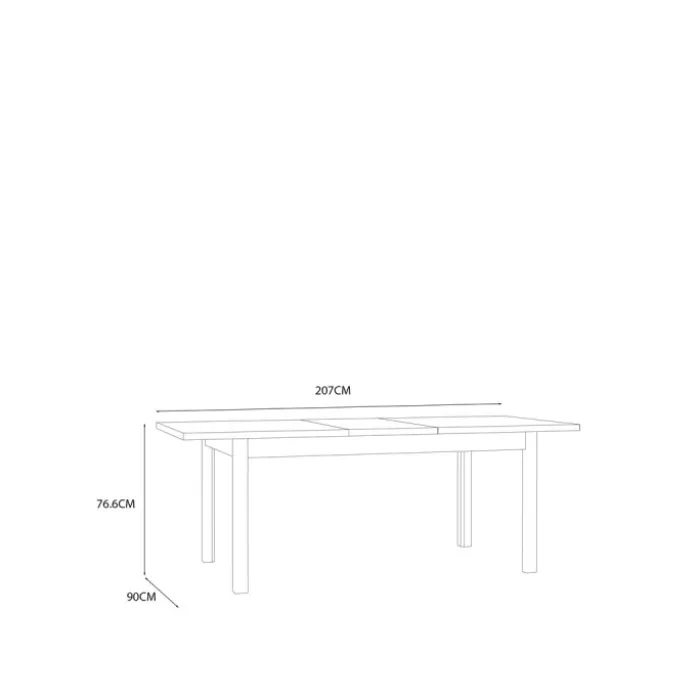 Table KILLARNEY extensible 160 / 207 cm TMST142