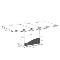 Table à manger extensible Poem