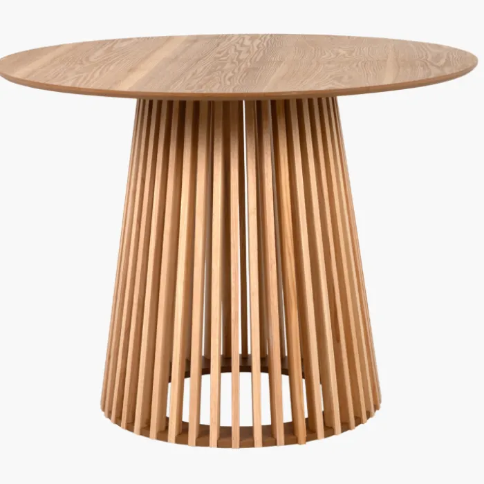 Table à manger ronde bois naturel 81A