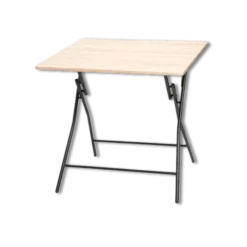 Table pliante 80 x 80 cm Effet bois 164713