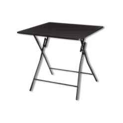 Table pliante 80 x 80 cm Noir 164657A