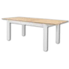 Table à rallonge Bergen 50 Blanc/ chêne artisan