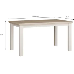 Table rectangulaire extensible Pontypool q,245