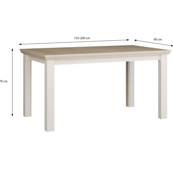 Table rectangulaire extensible Pontypool q,245