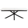 Table rectangulaire Heaven Céramique white allongeable 168/210cm