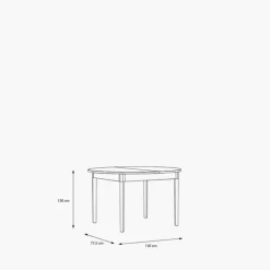 Table ronde extensible - D95
