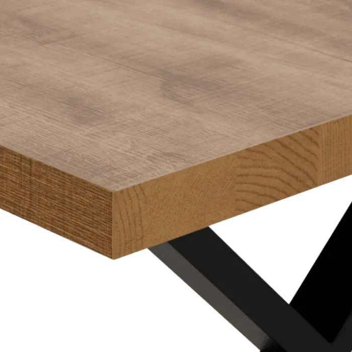 Table Tim 200x100 cm pied X TF1915