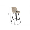 Tabouret de bar Ariba beige