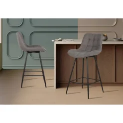 Tabouret de bar Ariba Gris clair - 5630-2
