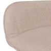 Tabouret de bar coutner Rox avec accoudoirs beige