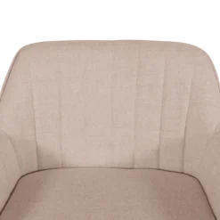 Tabouret de bar coutner Rox avec accoudoirs beige