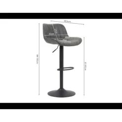 Tabouret de bar Fenna gris 5525-4
