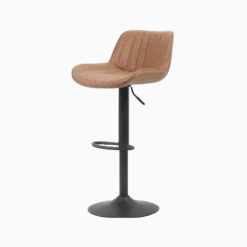 5525-5 Tabouret de bar Fenna Pu cognac