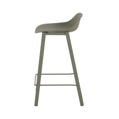 Tabouret de bar Louis HT65 EP60 PP60 Vert gris