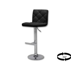 Tabouret de bar Ovied Pu noir 5513-2