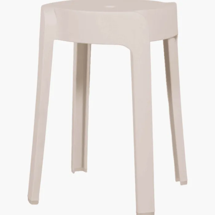 Tabouret empilable Elin blanc