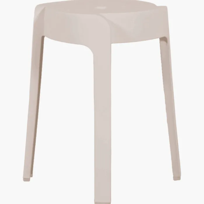 Tabouret empilable Elin blanc