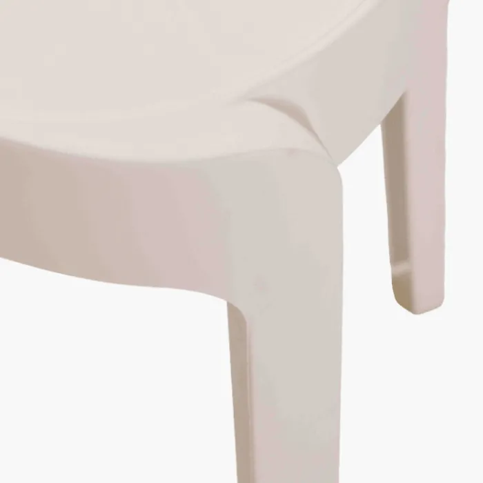 Tabouret empilable Elin blanc