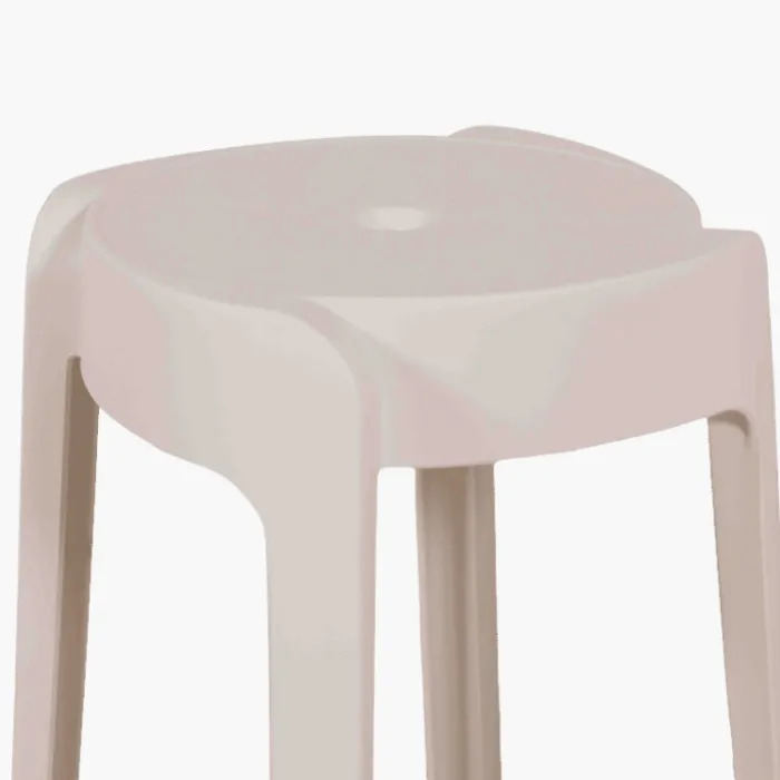 Tabouret empilable Elin blanc