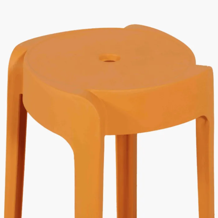 Tabouret empilable Elin orange