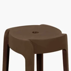 Tabouret empilable Marron Elin