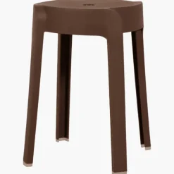 Tabouret empilable Marron Elin
