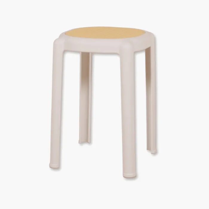 Tabouret empilable Tyra blanc