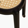 Tabouret empilable Tyra noir