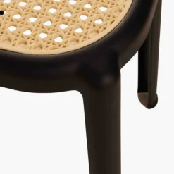 Tabouret empilable Tyra noir