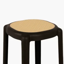 Tabouret empilable Tyra noir