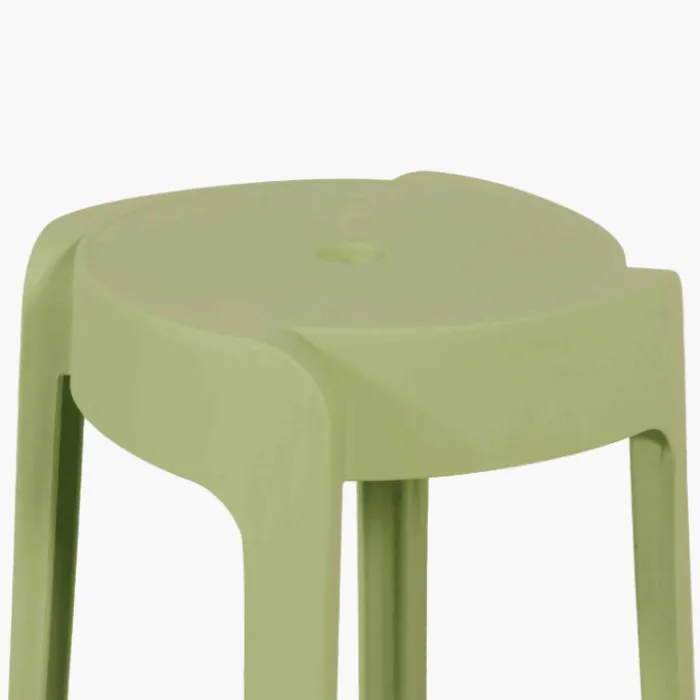 Tabouret empilable Vert Elin
