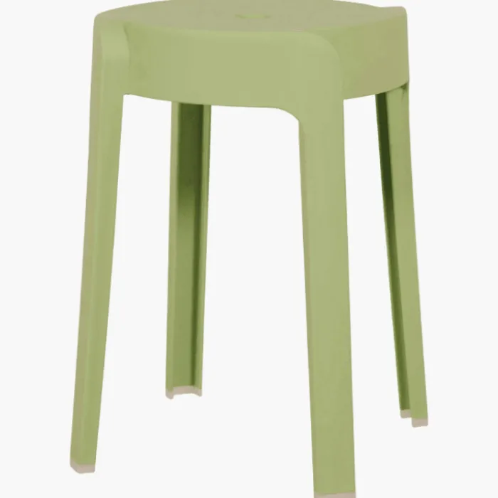 Tabouret empilable Vert Elin