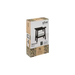 Tabouret en bambou noir - 174605A