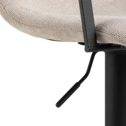Tabouret Pablo en tissu beige 109558