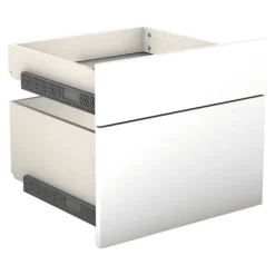 Tiroir Casa double avec entourage L 45 cm Blanc