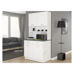 Vaisselier Maria granit/blanc
