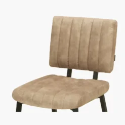 Vicenza - Tabouret de bar tissu Goldy Sand