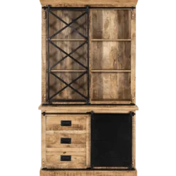 Vitrine Barn 003 bois massif mangue