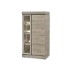 Vitrine Belluno KV1R chêne millenium/gris