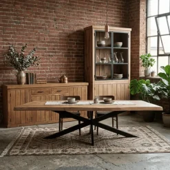 Vitrine Dhruv bois mangue