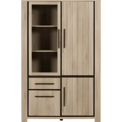 Vitrine Grenoble 125 cm tiroirs avec LED