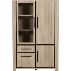 Vitrine Grenoble 125 cm tiroirs avec LED