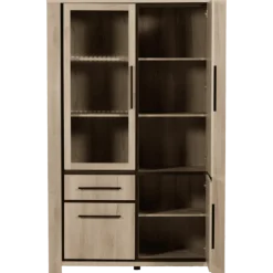Vitrine Grenoble 125 cm tiroirs avec LED