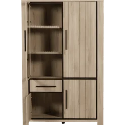 Vitrine Grenoble 125 cm tiroirs avec LED