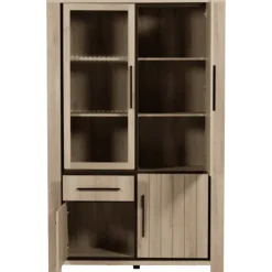 Vitrine Grenoble 125 cm tiroirs avec LED