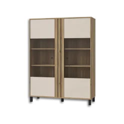 Vitrine Killarney chêne mauvella/sable