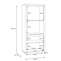 Vitrine 1 porte Ficar