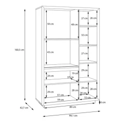 Vitrine 2 portes Ficar