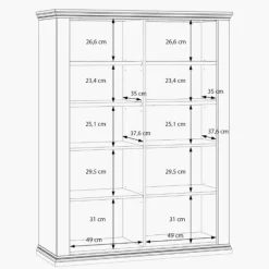 Vitrine 4 portes Pontypool